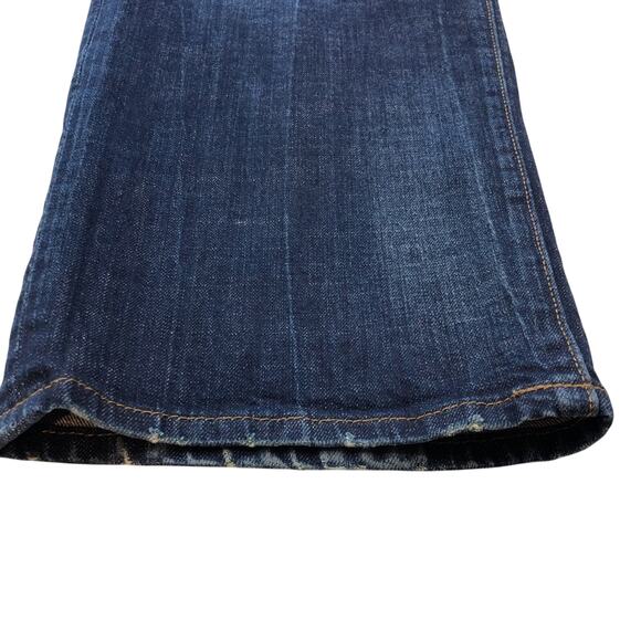 Men's Express Blake Denim Jeans Loose Fit Straight Dark Wash - Picture 6 of 16